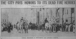 Denver Post September 21 1904 Lt Charles W Dolloff & Firefighter John McGlade